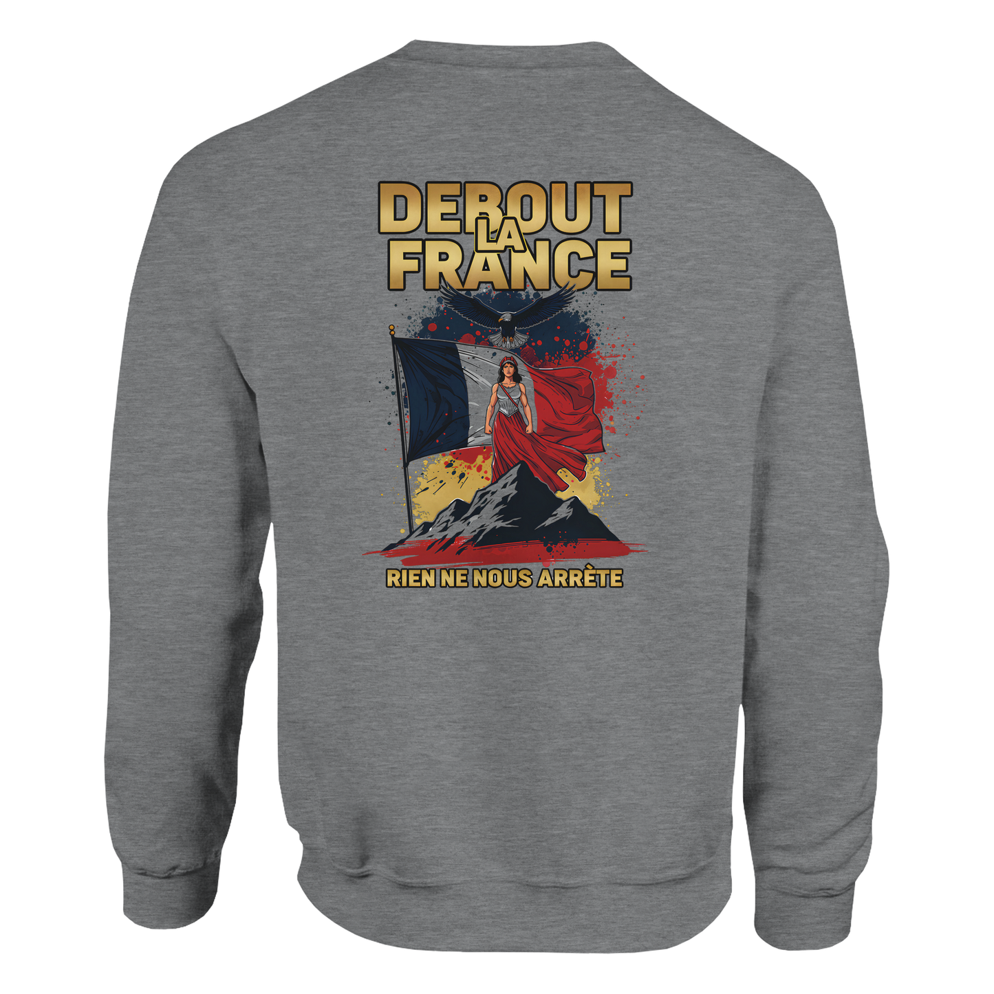 Sweat-shirt Femme Debout la France – Sweat à Capuche Confortable et Résistant