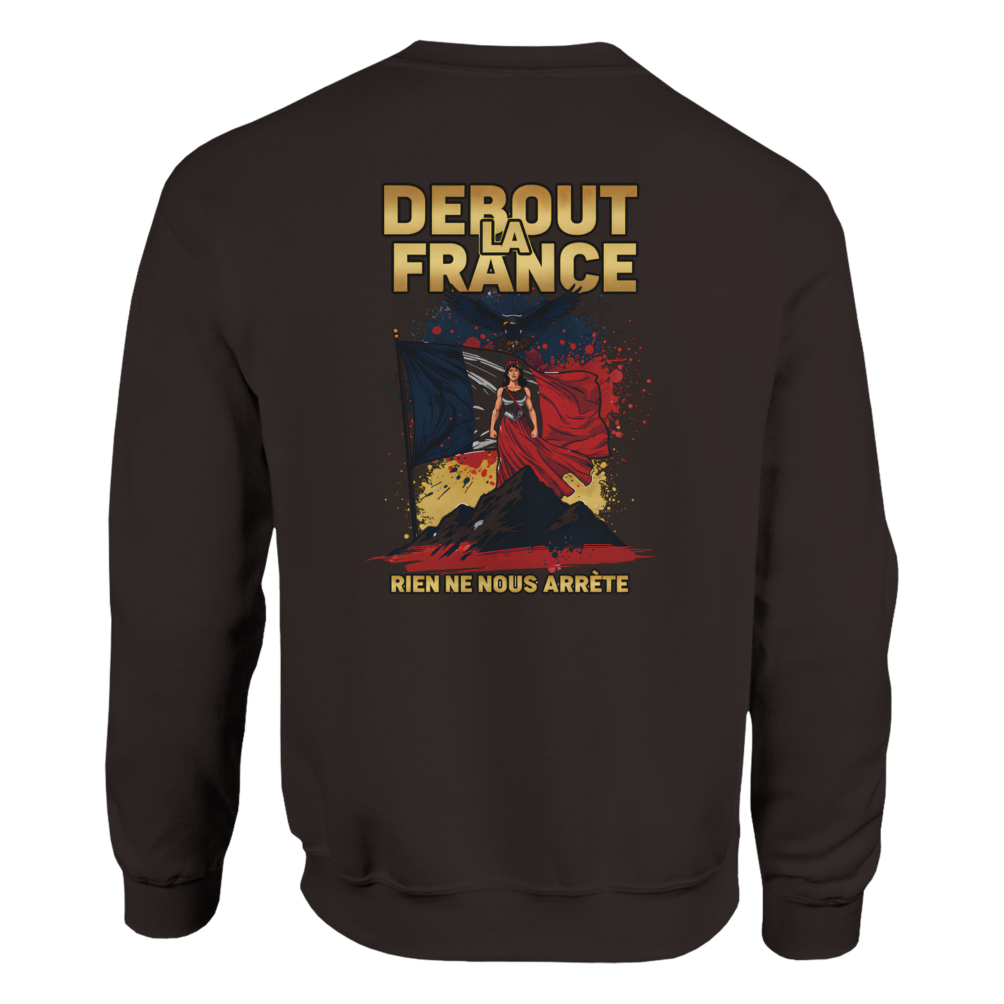 Sweat-shirt Femme Debout la France – Sweat à Capuche Confortable et Résistant
