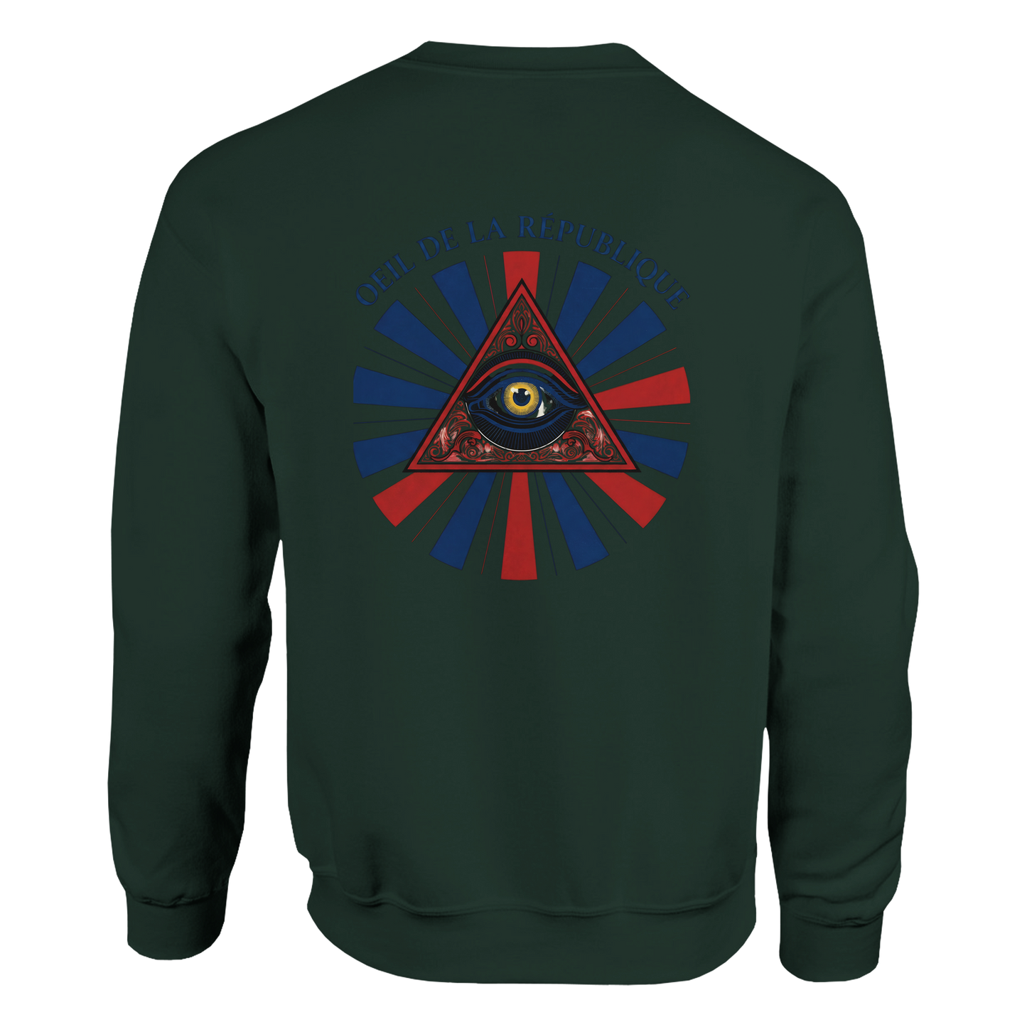Sweat-shirt Homme Œil de la République - Confort Premium et Design Graphique
