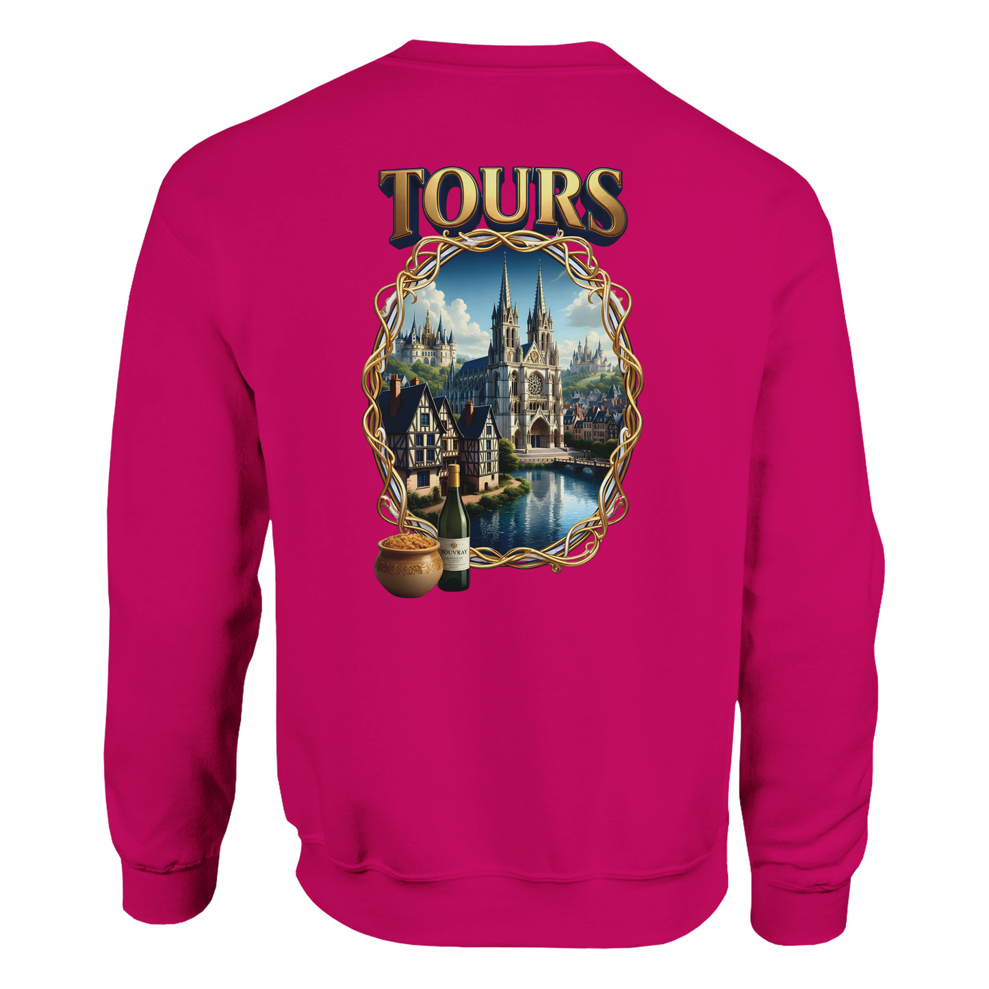 Sweat-shirt Unisexe Tours France - Classique et Confortable