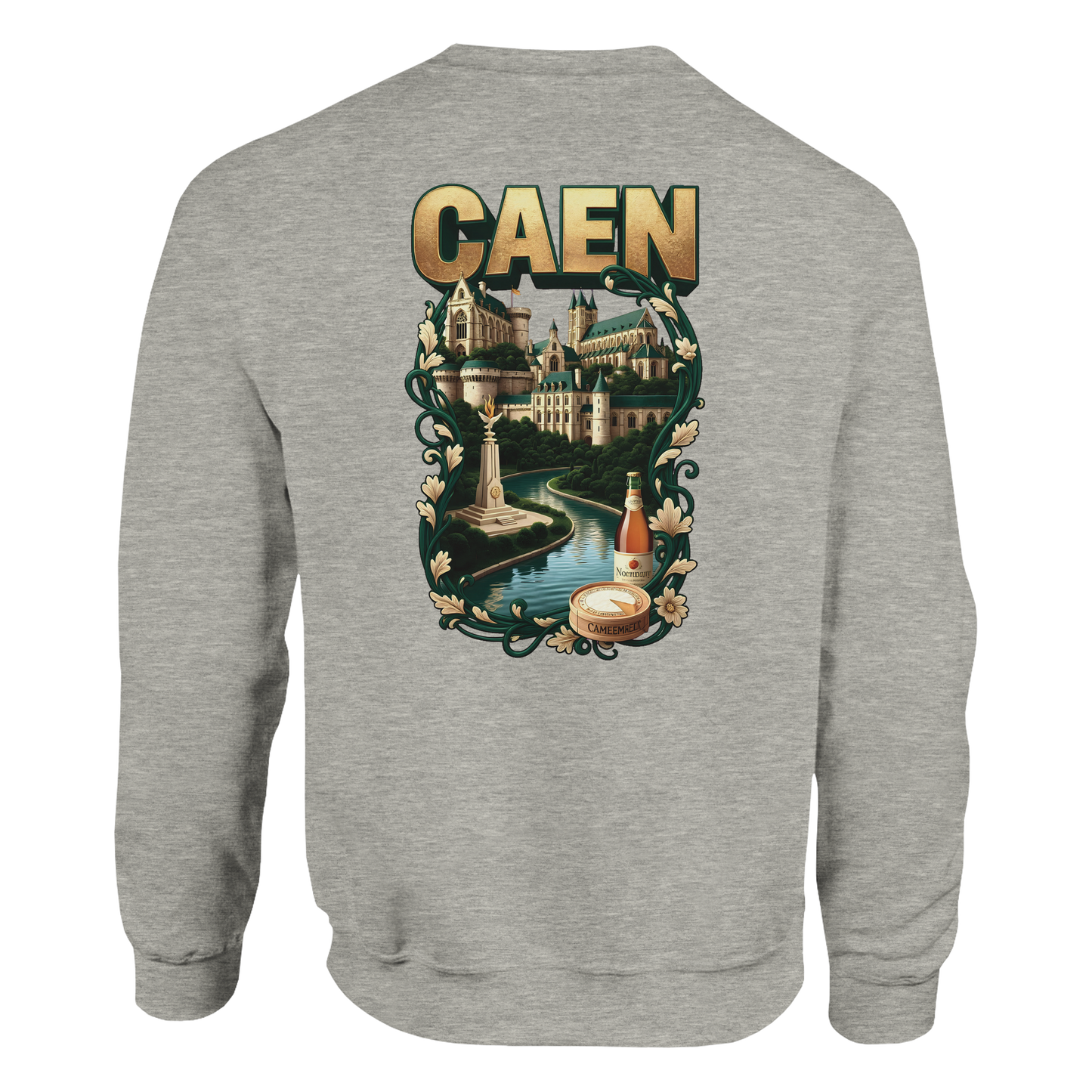 Sweat-shirt Unisexe Caen - Ville de France - Confort Classique