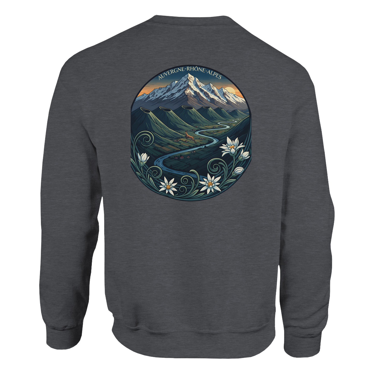 Sweat-shirt Unisexe Auvergne-Rhône-Alpes – Confort Classique