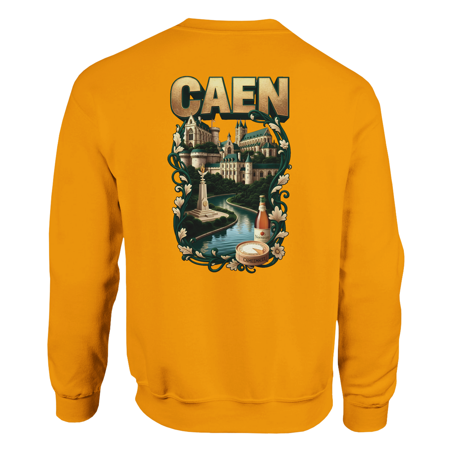 Sweat-shirt Unisexe Caen - Ville de France - Confort Classique