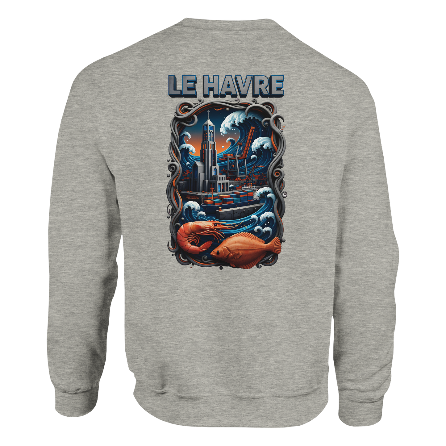 Sweat-shirt Unisexe Le Havre – Pull Classique Confortable