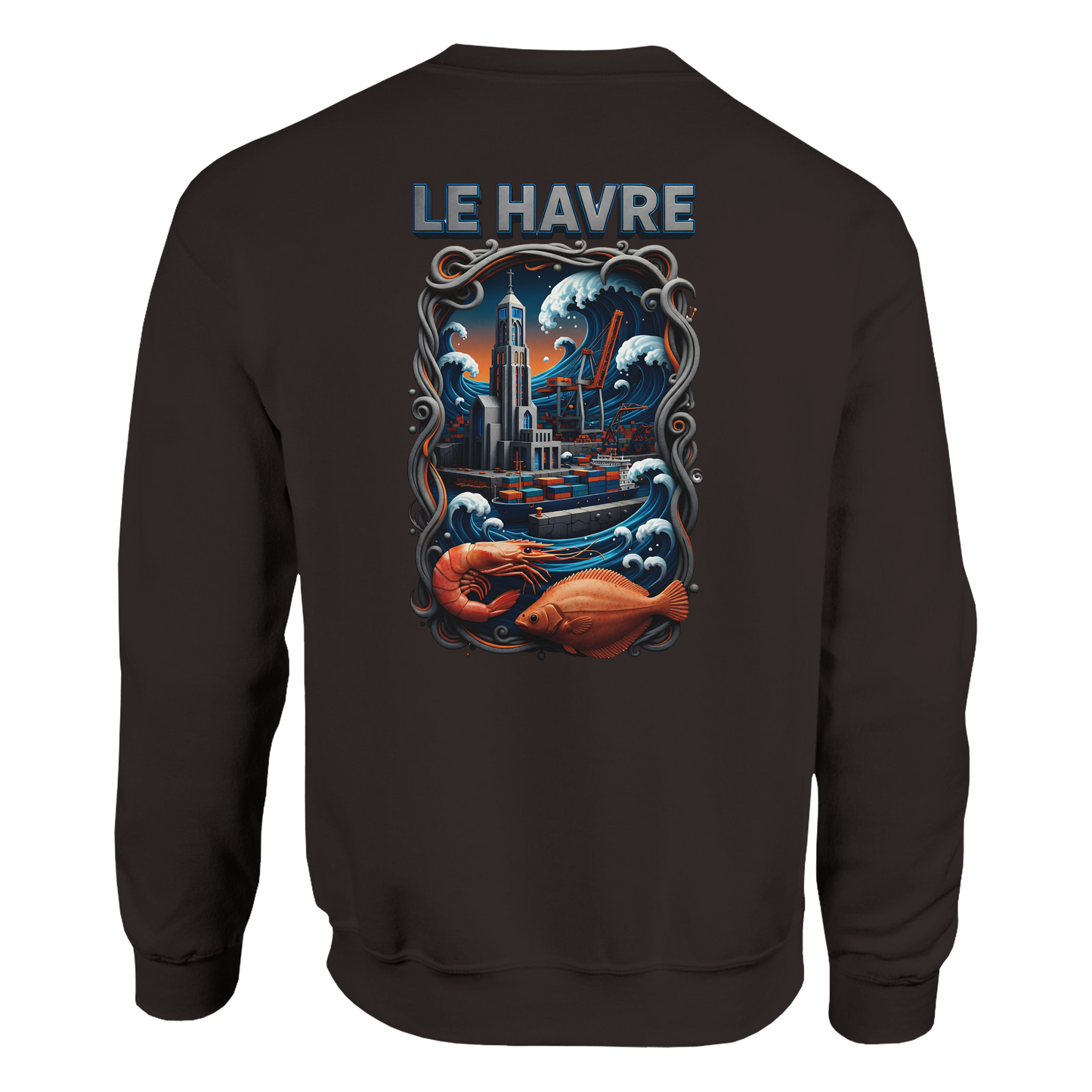 Sweat-shirt Unisexe Le Havre – Pull Classique Confortable