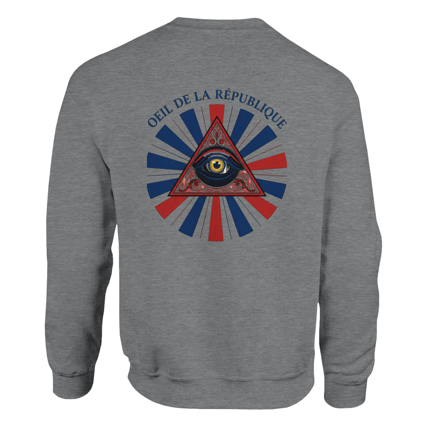 Sweat-shirt Homme Œil de la République - Confort Premium et Design Graphique