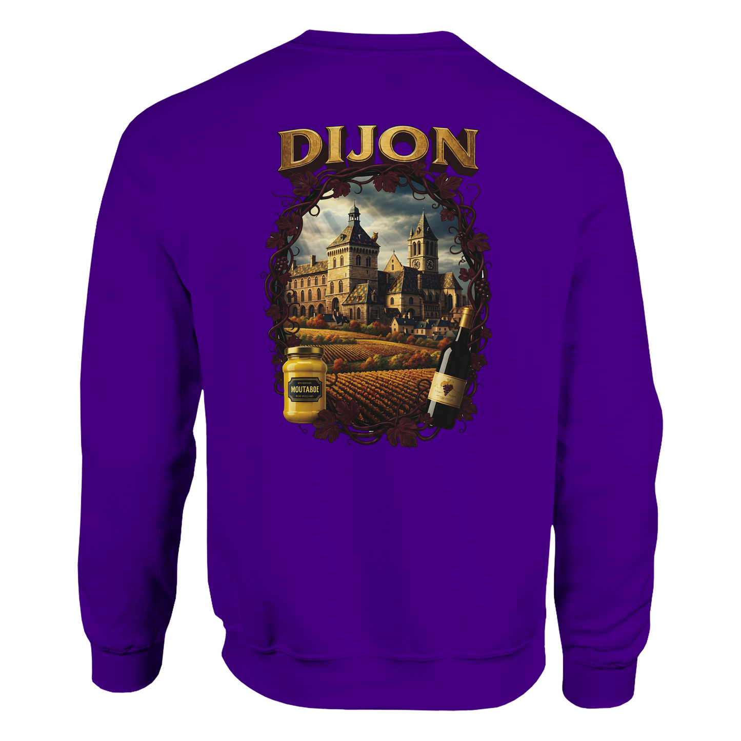 Sweat-shirt Unisexe Dijon – Ville de France – Coupe Classique Confortable