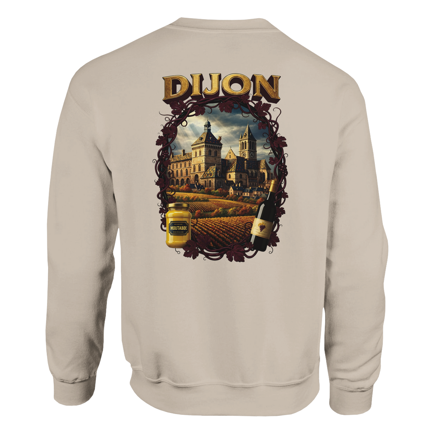 Sweat-shirt Unisexe Dijon – Ville de France – Coupe Classique Confortable