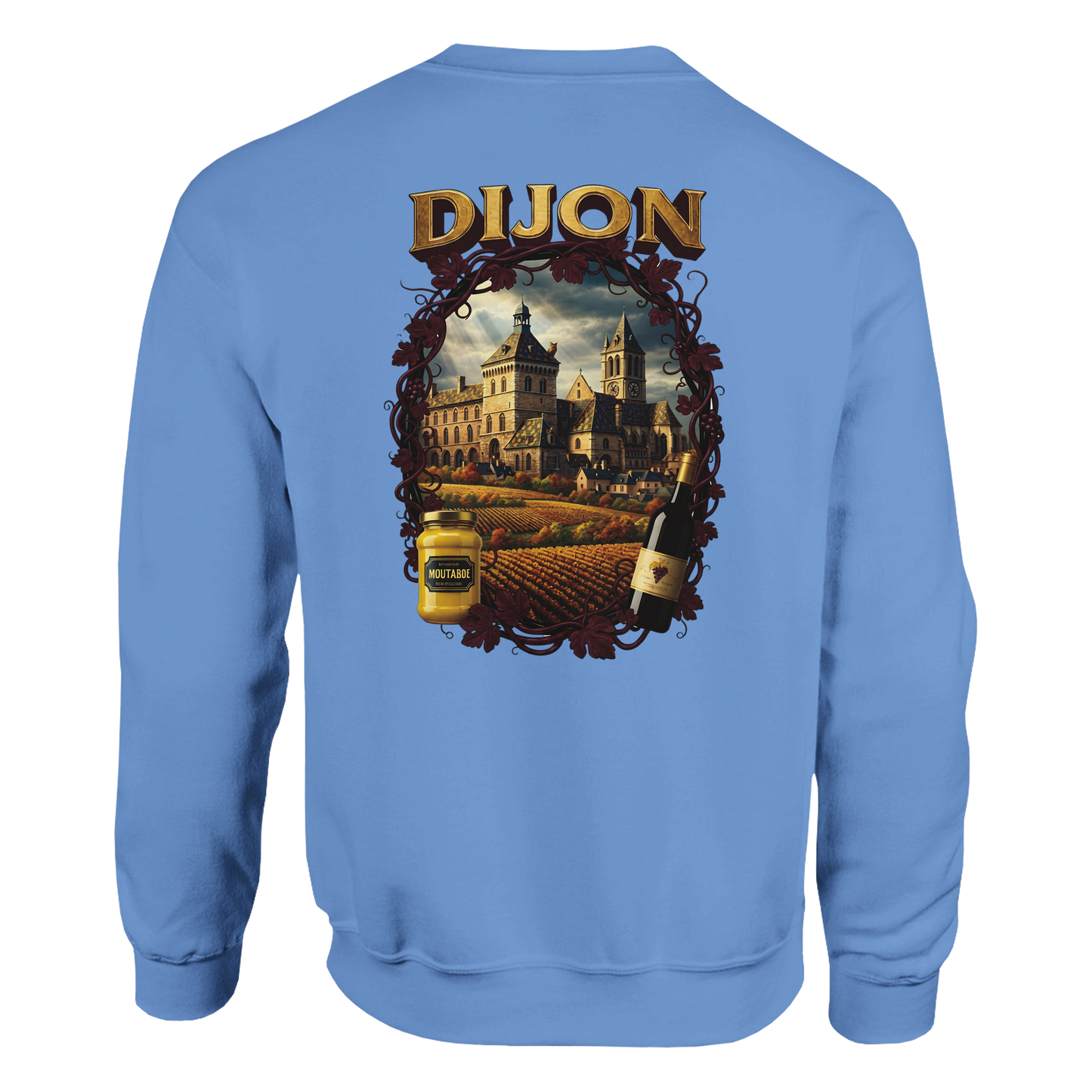 Sweat-shirt Unisexe Dijon – Ville de France – Coupe Classique Confortable