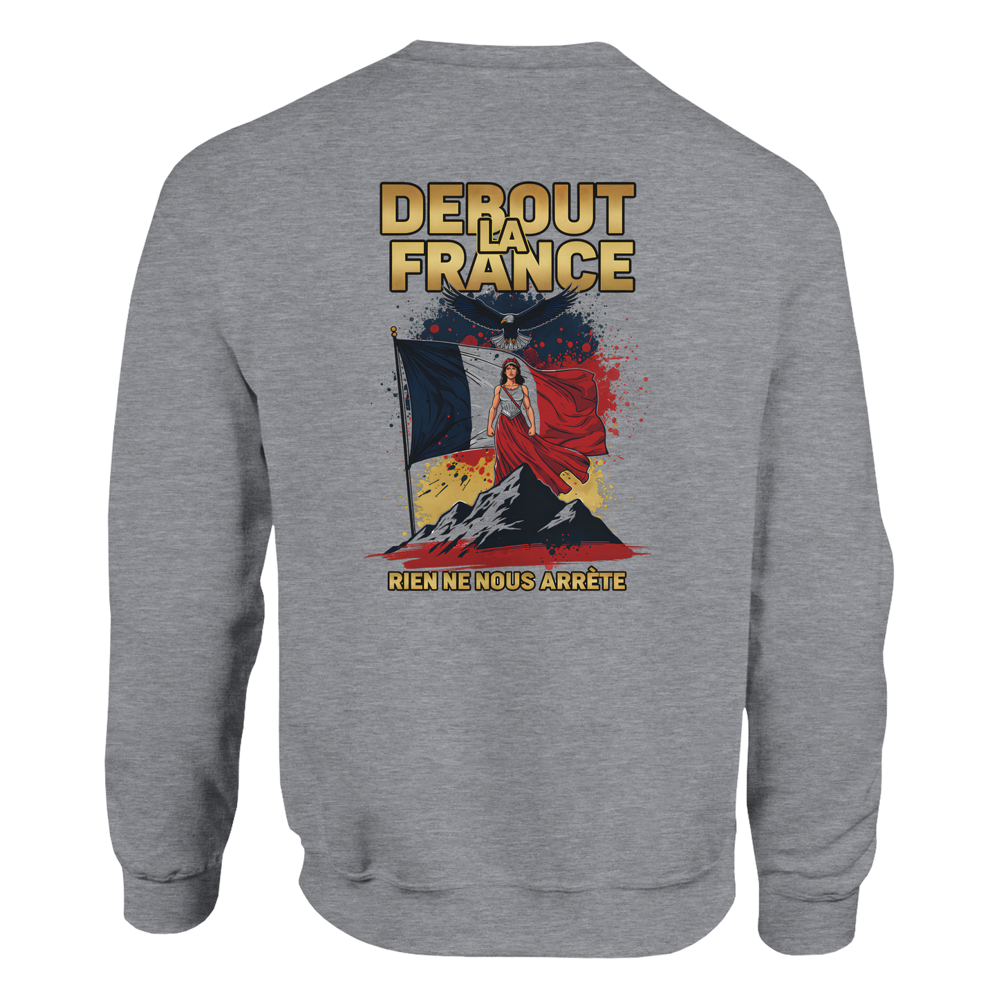 Sweat-shirt Femme Debout la France – Sweat à Capuche Confortable et Résistant