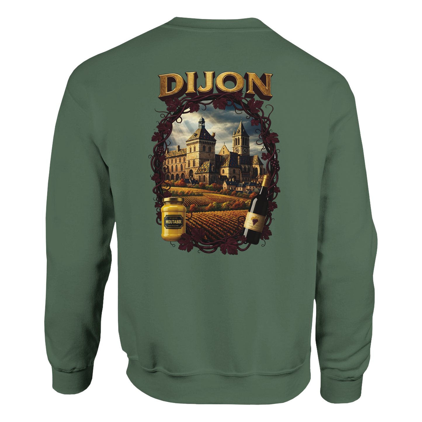Sweat-shirt Unisexe Dijon – Ville de France – Coupe Classique Confortable