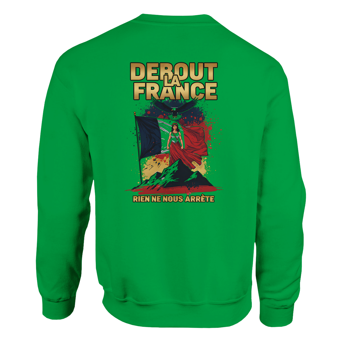 Sweat-shirt Femme Debout la France – Sweat à Capuche Confortable et Résistant