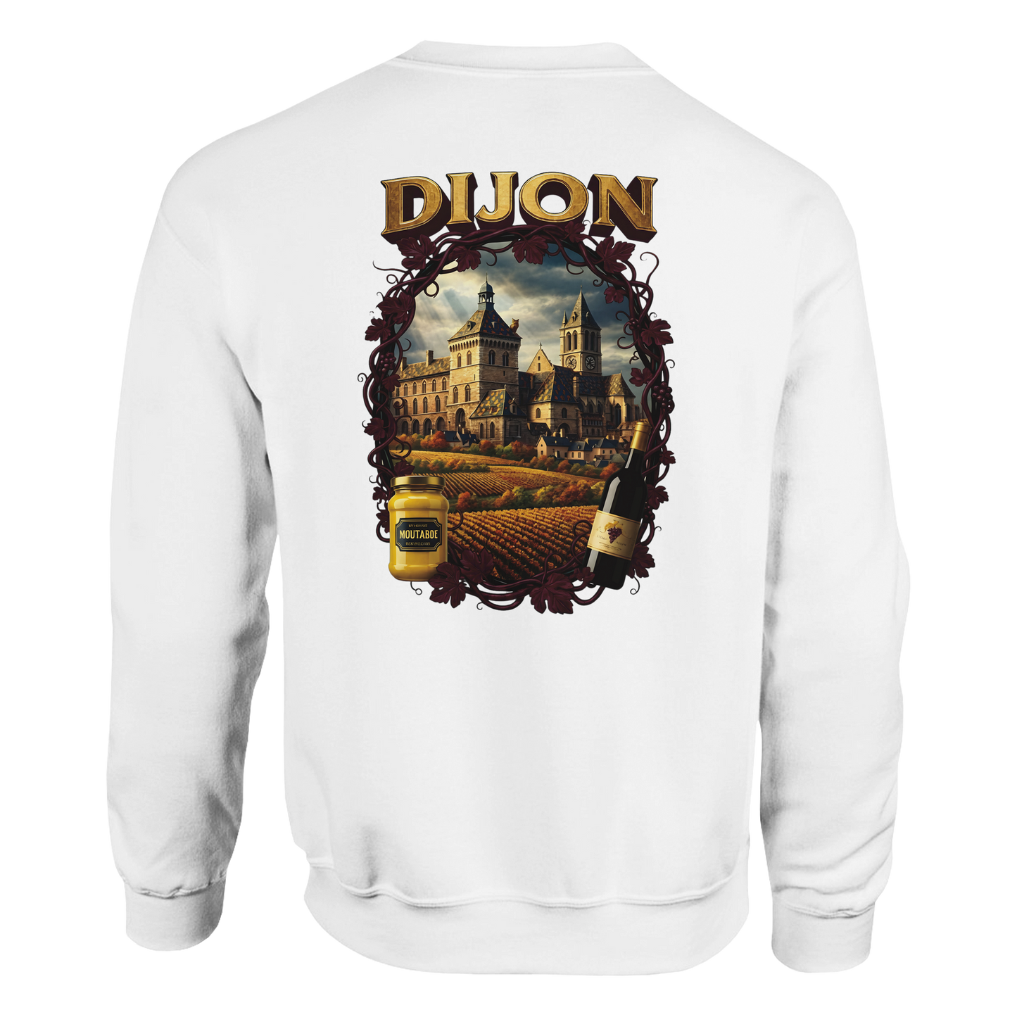 Sweat-shirt Unisexe Dijon – Ville de France – Coupe Classique Confortable