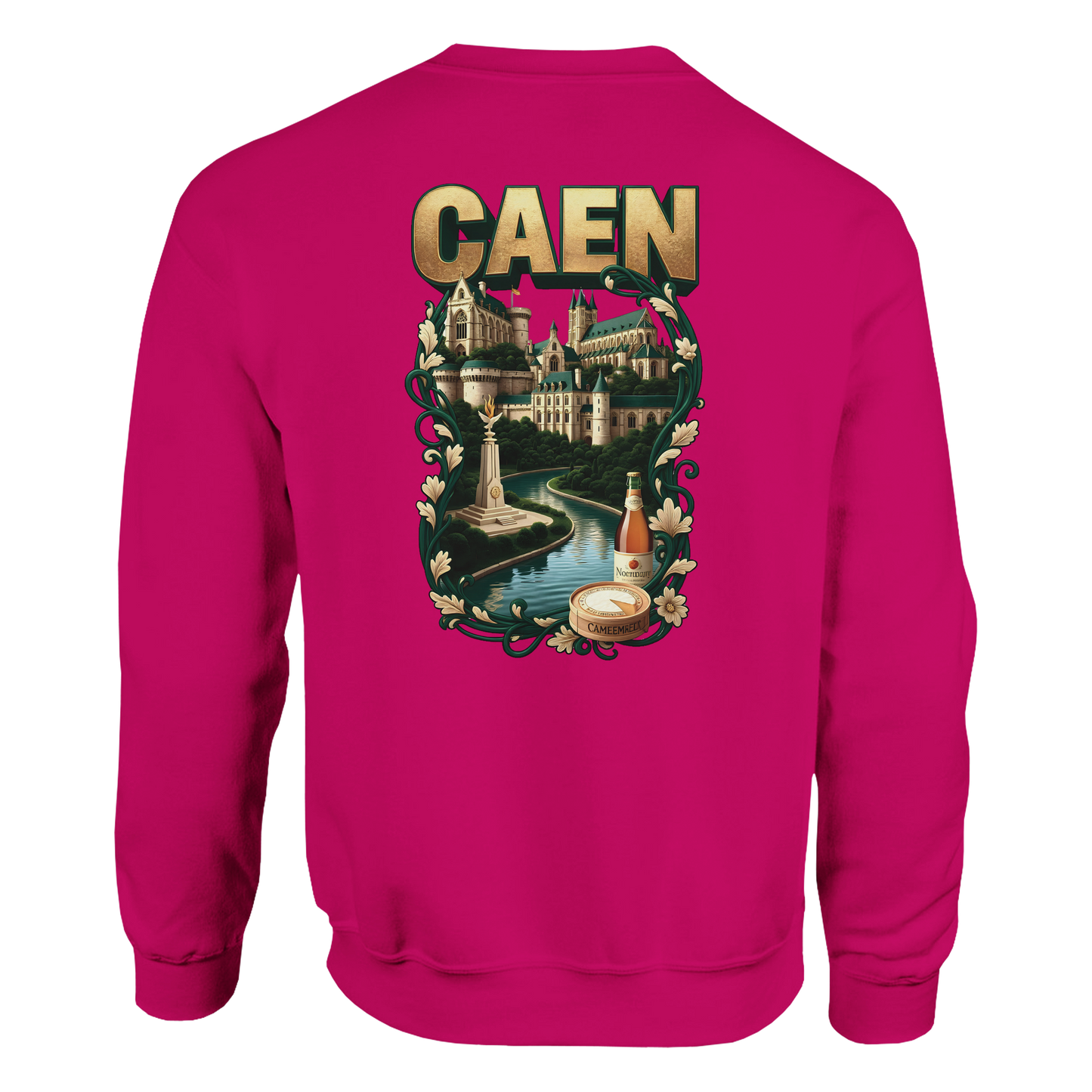 Sweat-shirt Unisexe Caen - Ville de France - Confort Classique