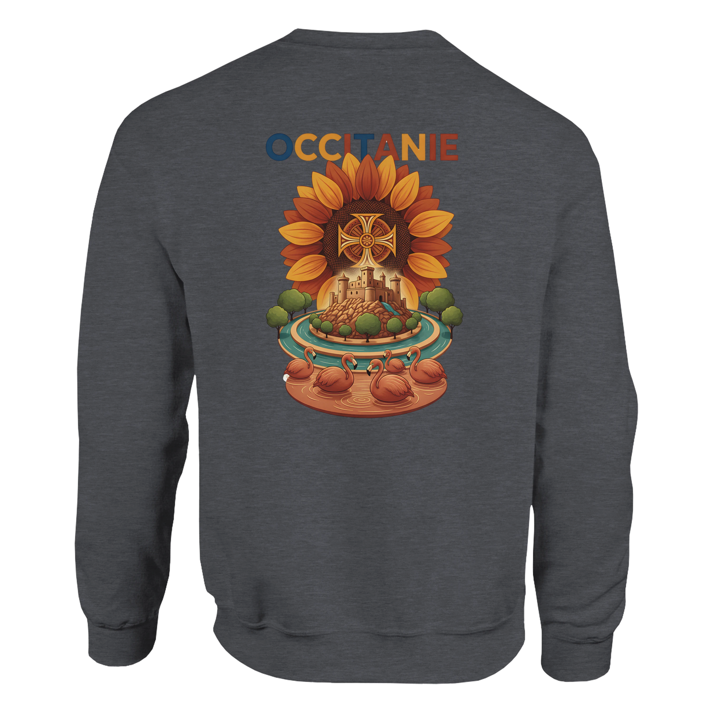 Sweat-shirt Unisexe Occitanie – Sweat Confortable et Résistant