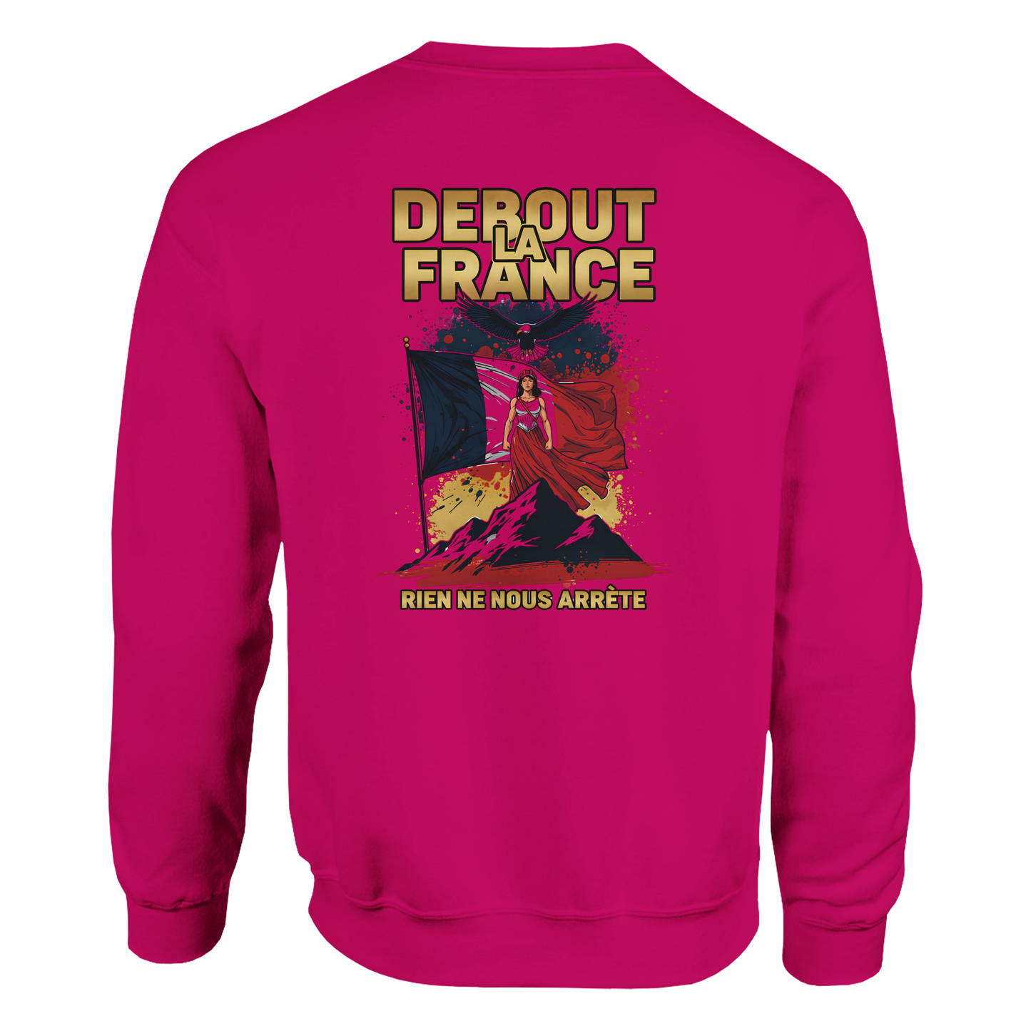 Sweat-shirt Femme Debout la France – Sweat à Capuche Confortable et Résistant