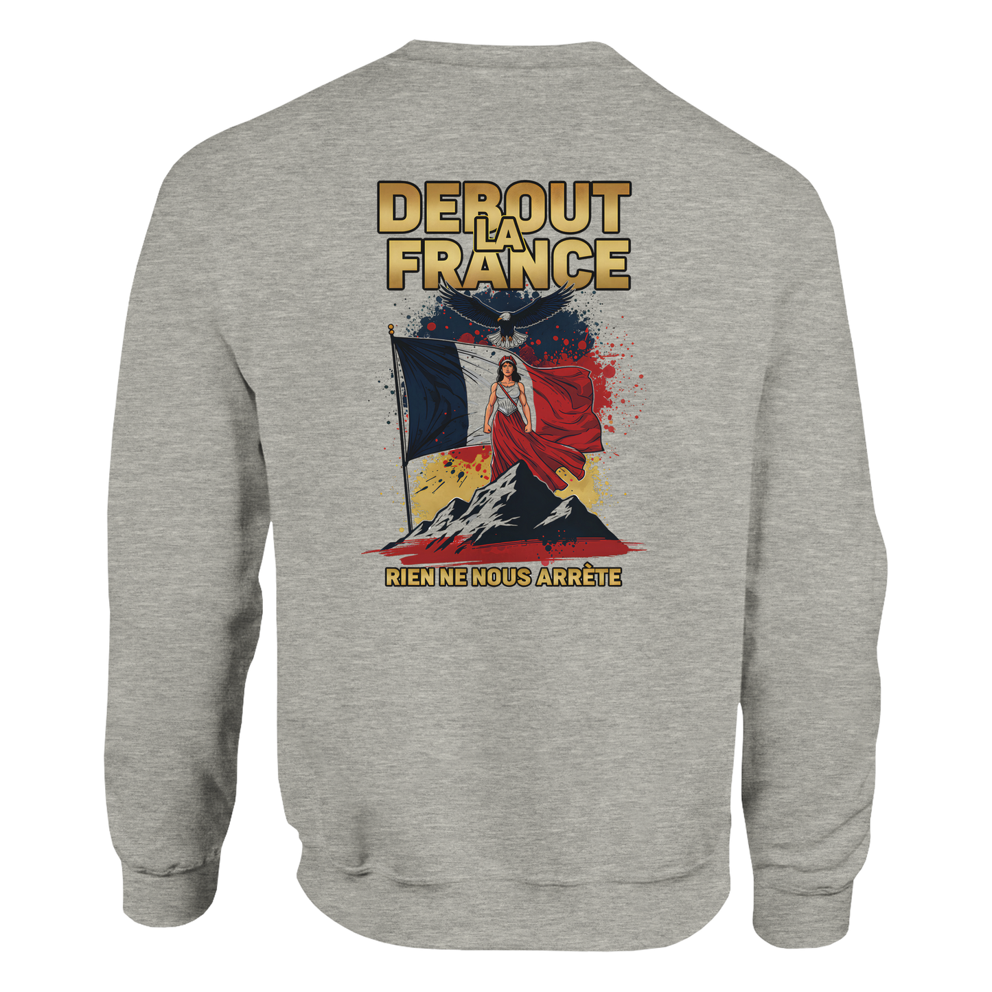 Sweat-shirt Femme Debout la France – Sweat à Capuche Confortable et Résistant