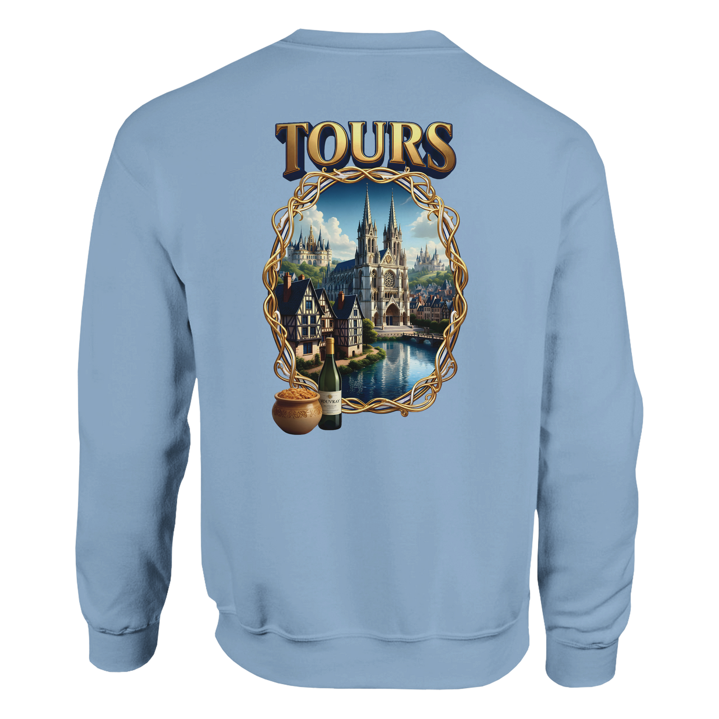 Sweat-shirt Unisexe Tours France - Classique et Confortable