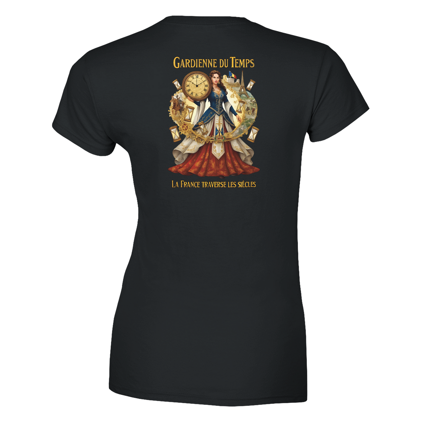 T-shirt Femme Gardienne du Temps - Coton Bio Style Unique