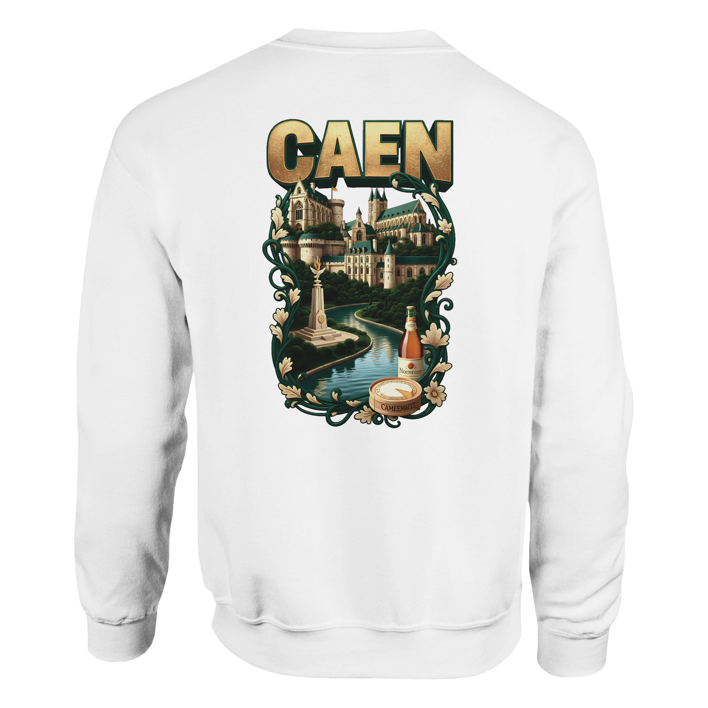 Sweat-shirt Unisexe Caen - Ville de France - Confort Classique