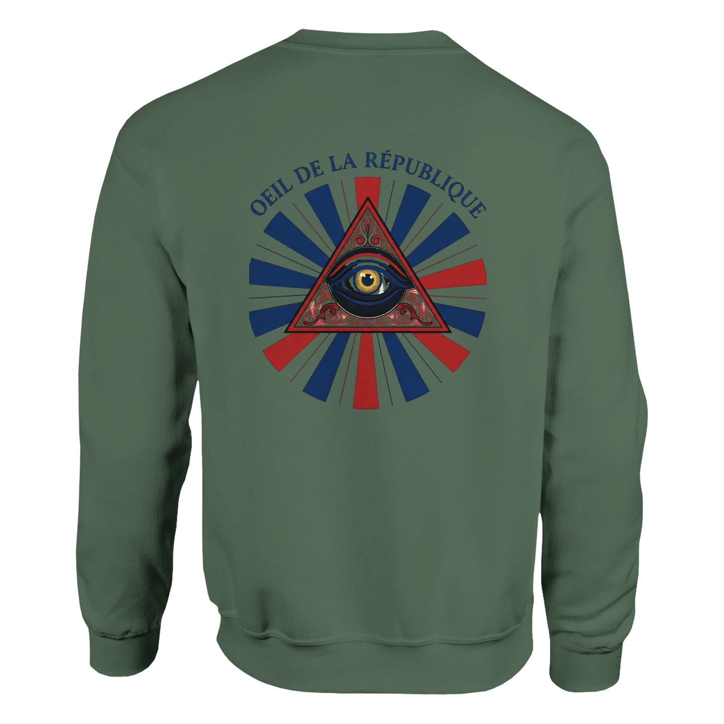 Sweat-shirt Homme Œil de la République - Confort Premium et Design Graphique