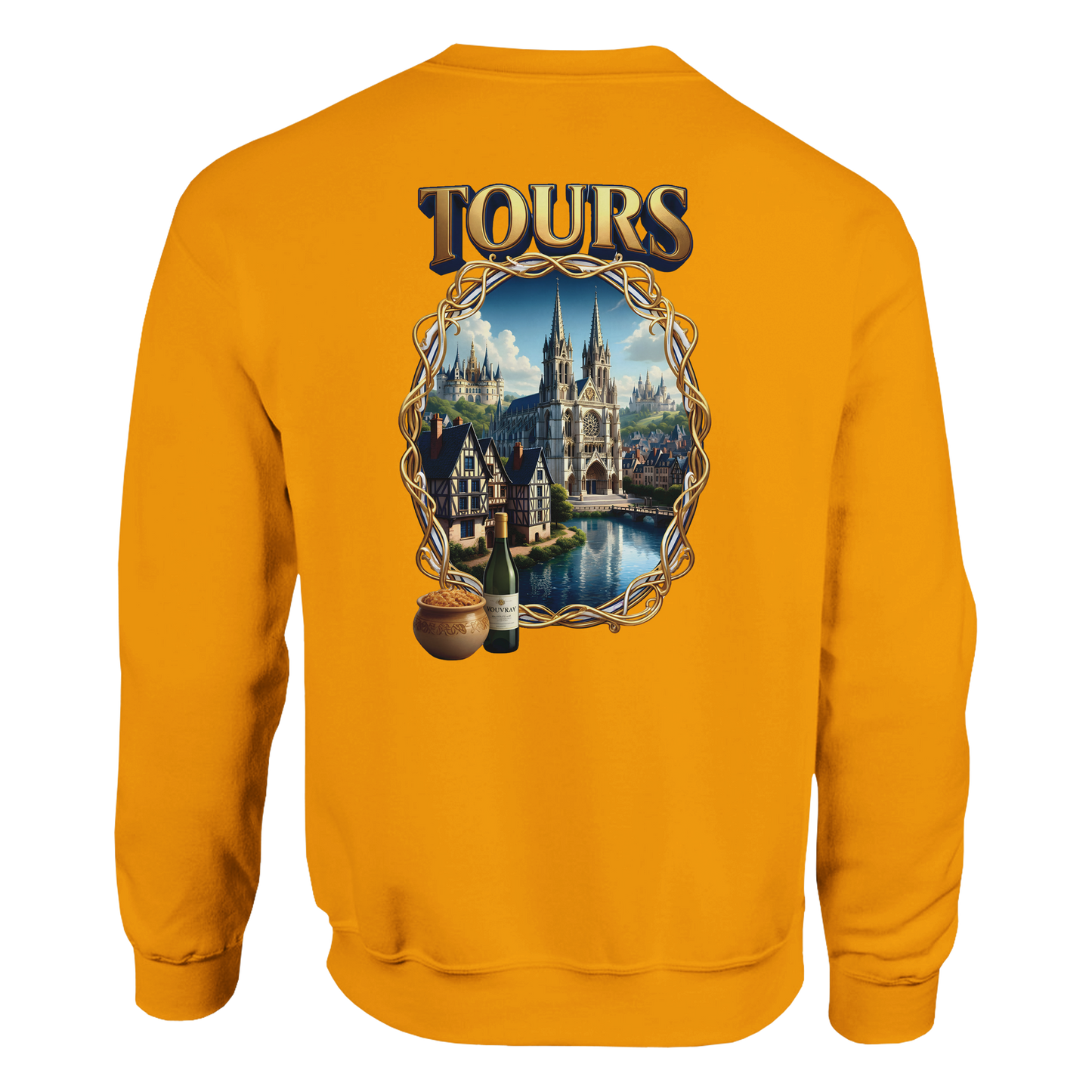 Sweat-shirt Unisexe Tours France - Classique et Confortable