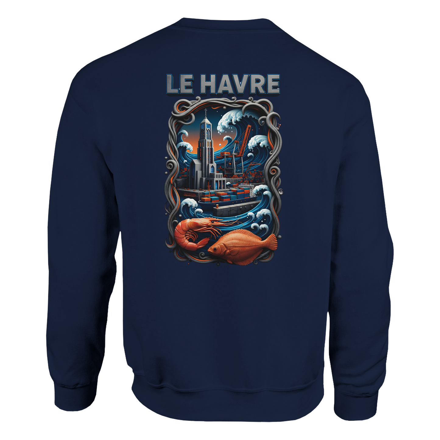 Sweat-shirt Unisexe Le Havre – Pull Classique Confortable