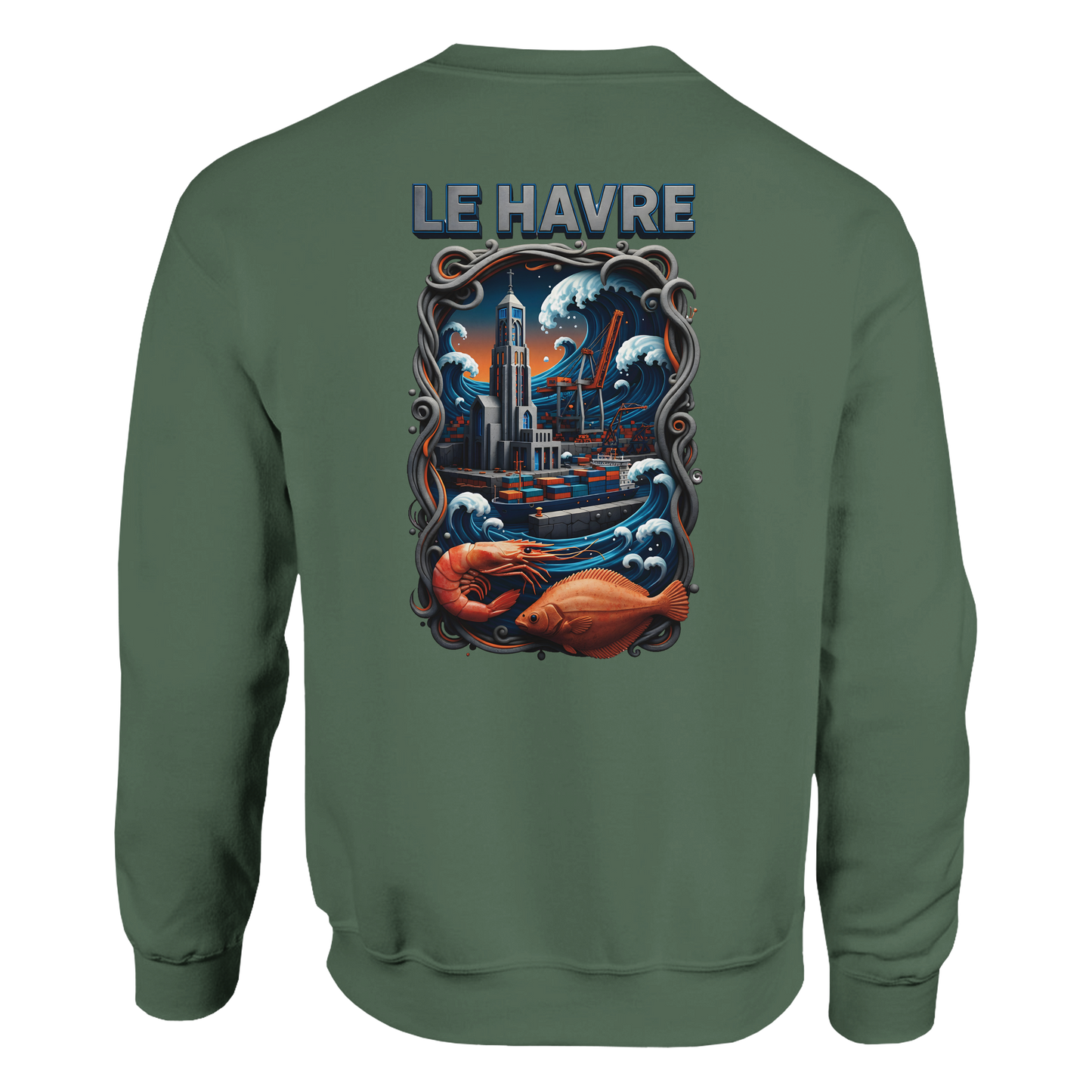 Sweat-shirt Unisexe Le Havre – Pull Classique Confortable