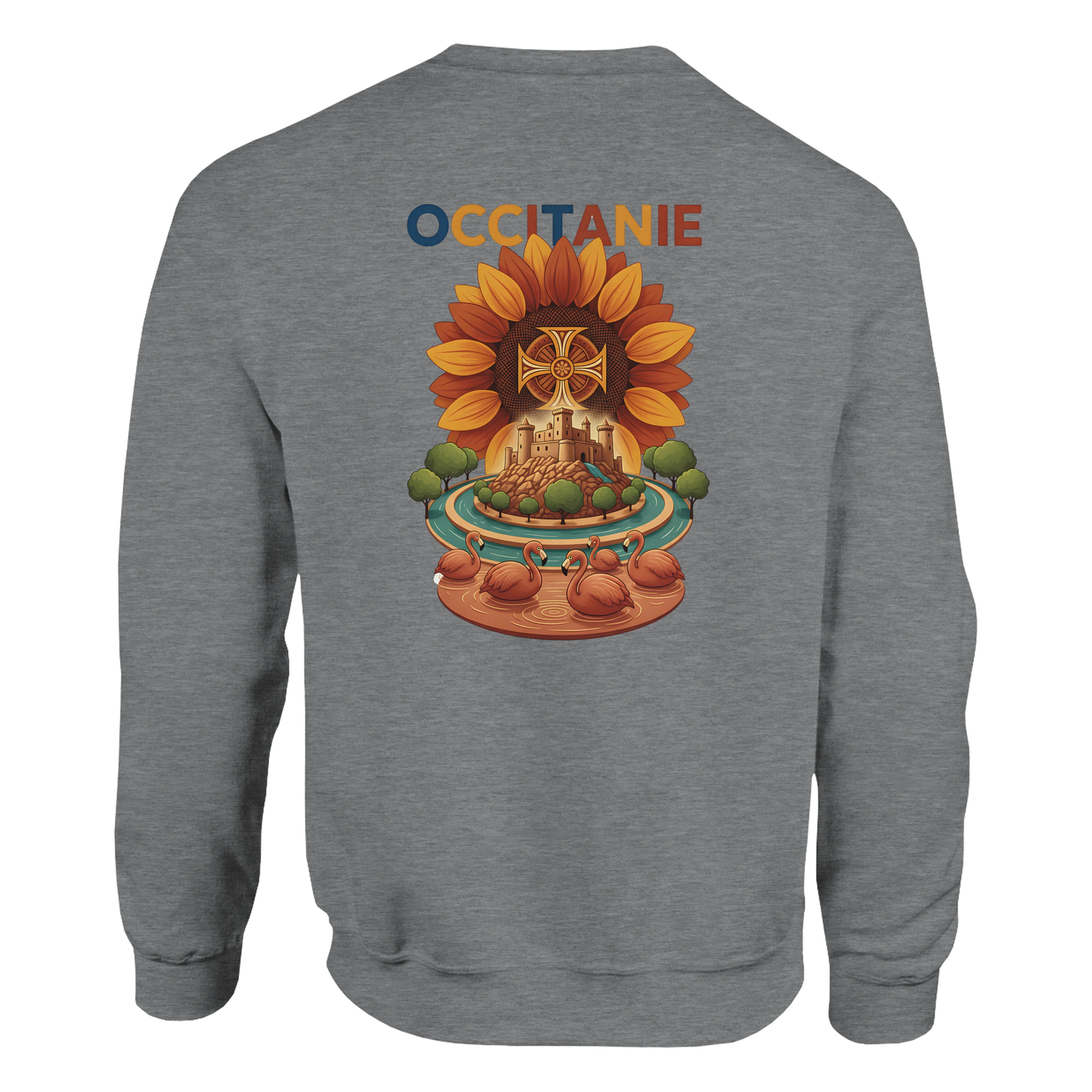 Sweat-shirt Unisexe Occitanie – Sweat Confortable et Résistant