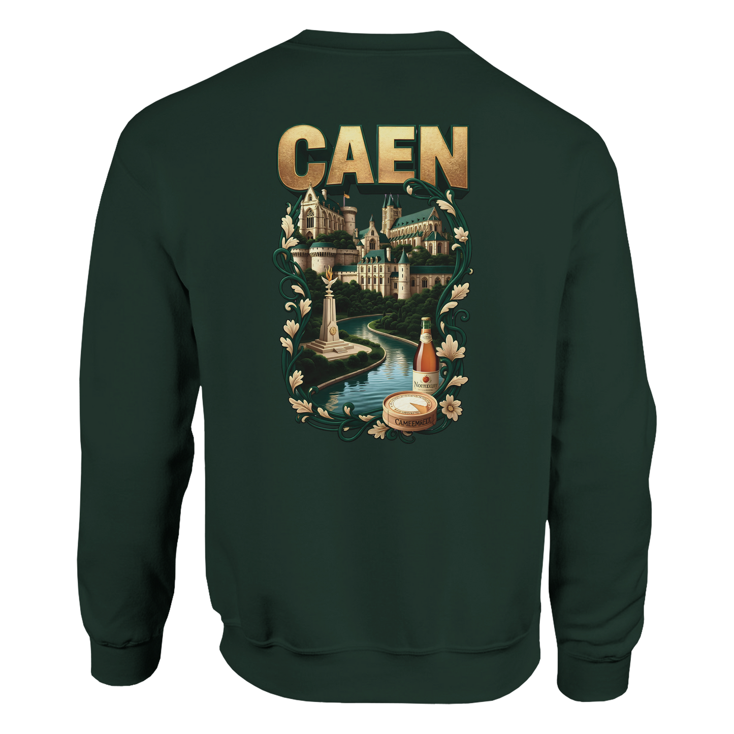 Sweat-shirt Unisexe Caen - Ville de France - Confort Classique