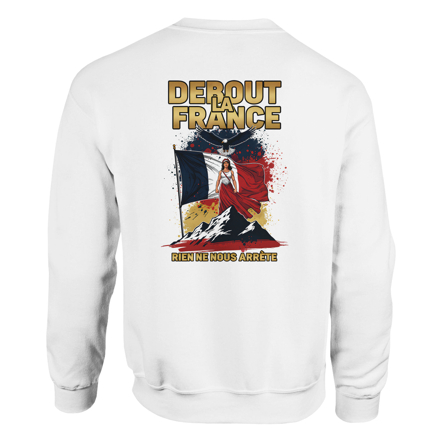 Sweat-shirt Femme Debout la France – Sweat à Capuche Confortable et Résistant