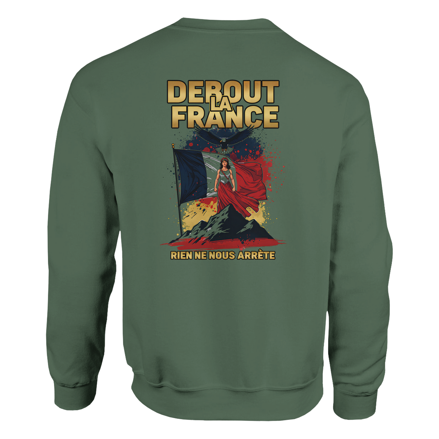 Sweat-shirt Femme Debout la France – Sweat à Capuche Confortable et Résistant