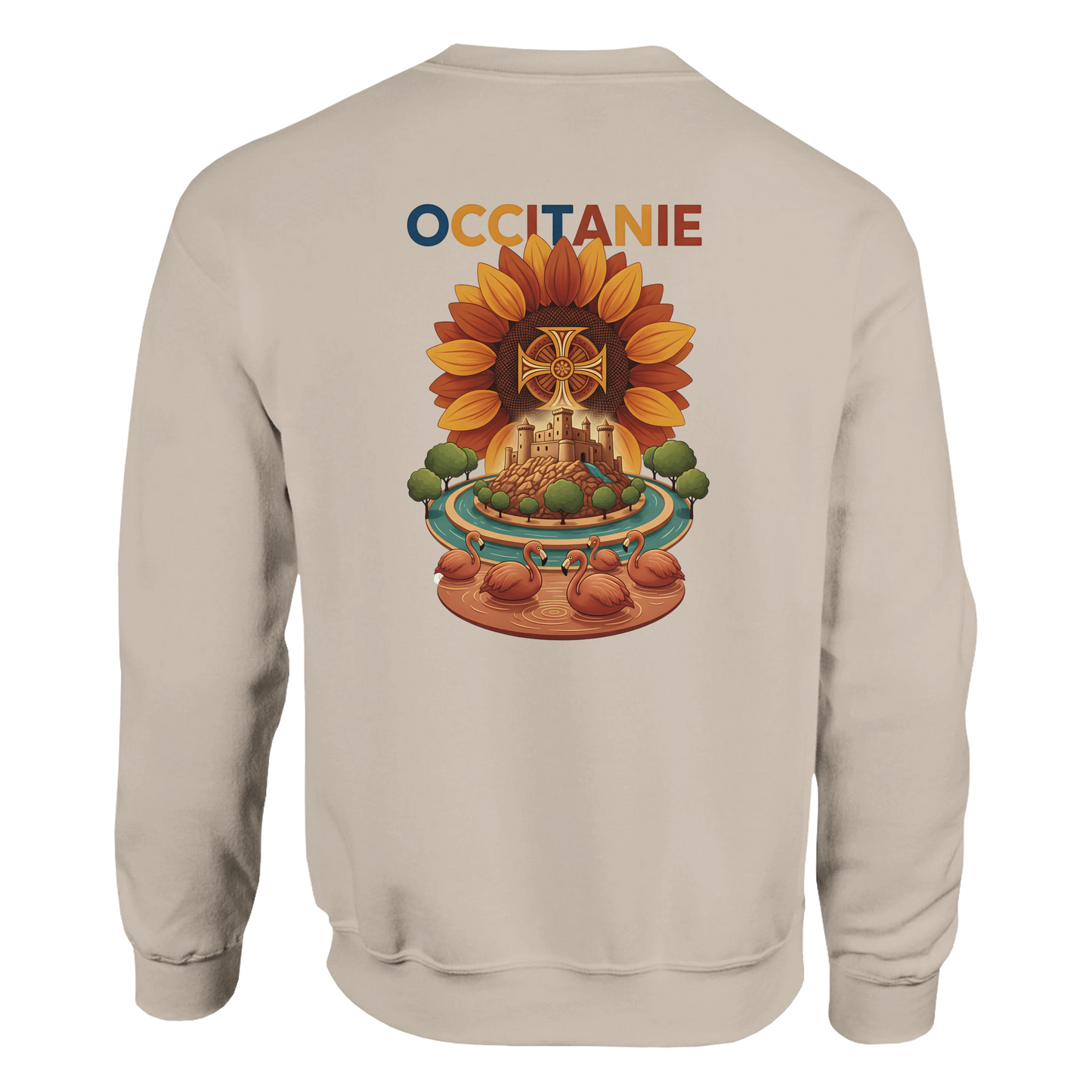 Sweat-shirt Unisexe Occitanie – Sweat Confortable et Résistant