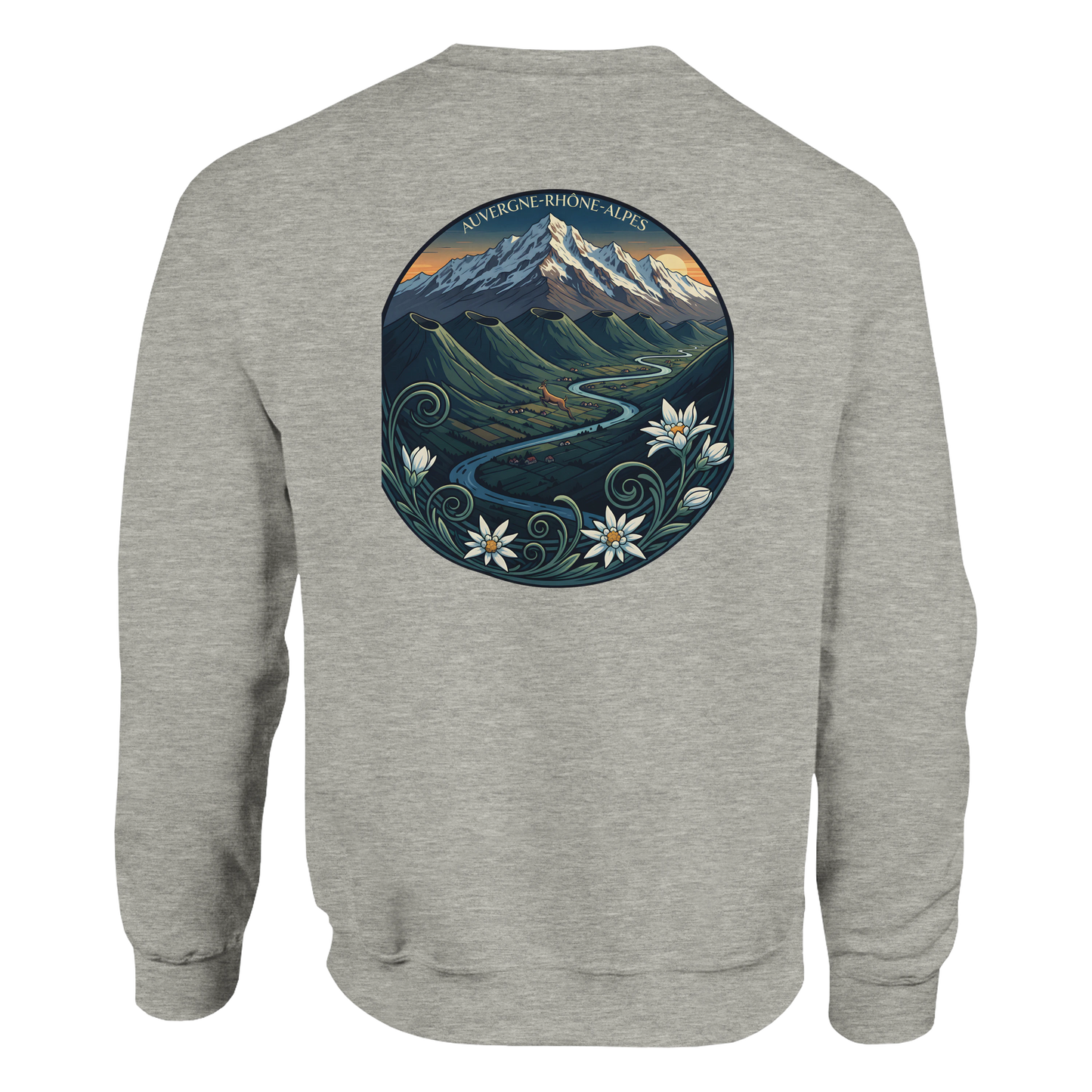 Sweat-shirt Unisexe Auvergne-Rhône-Alpes – Confort Classique