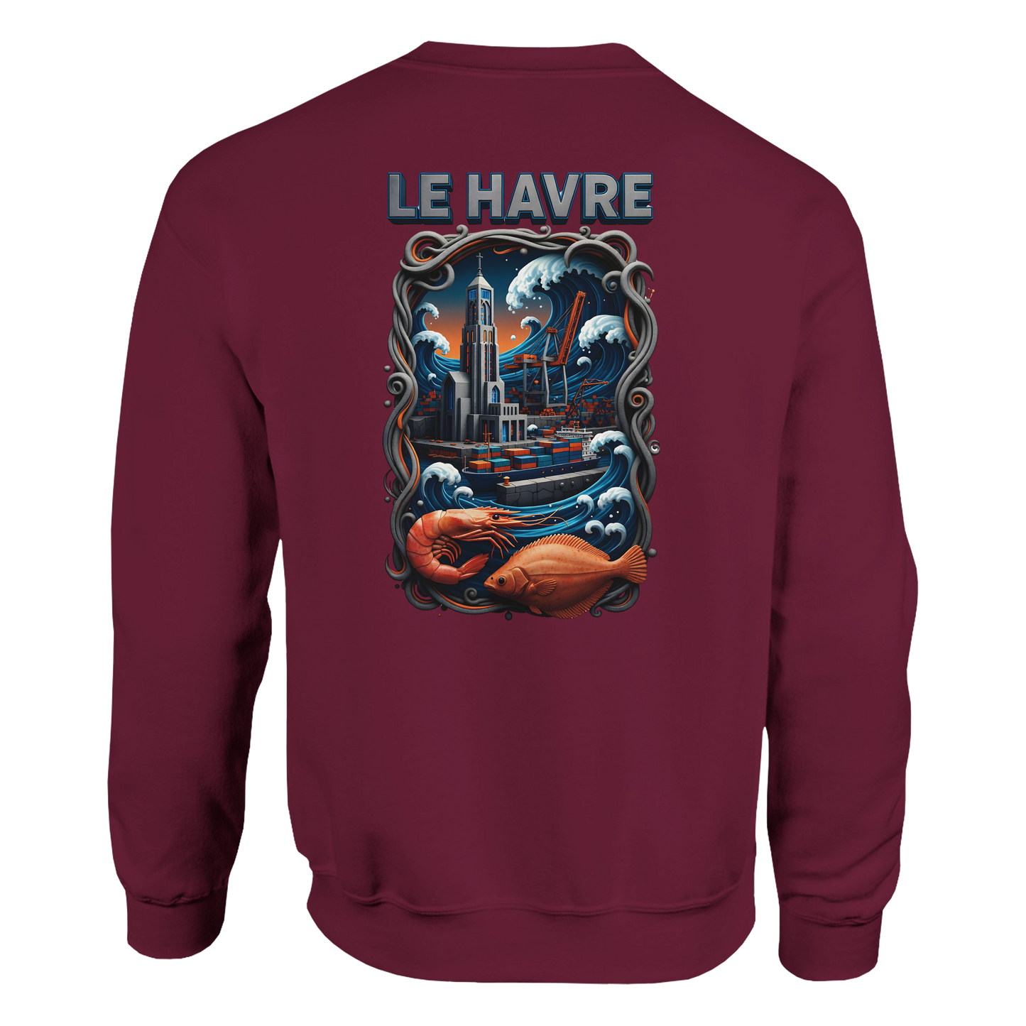 Sweat-shirt Unisexe Le Havre – Pull Classique Confortable
