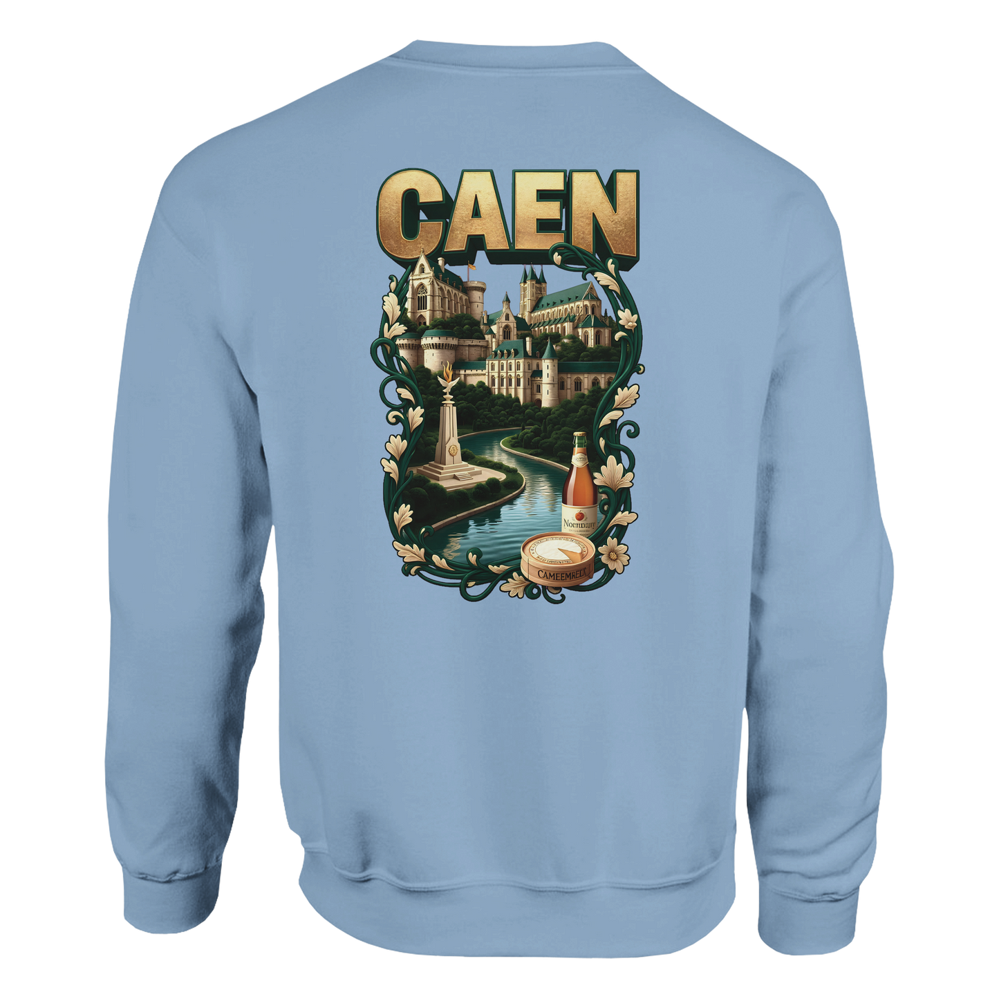 Sweat-shirt Unisexe Caen - Ville de France - Confort Classique