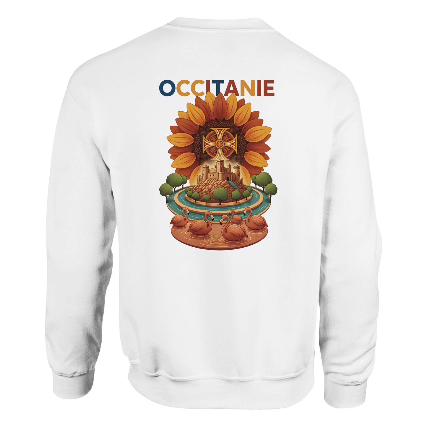 Sweat-shirt Unisexe Occitanie – Sweat Confortable et Résistant