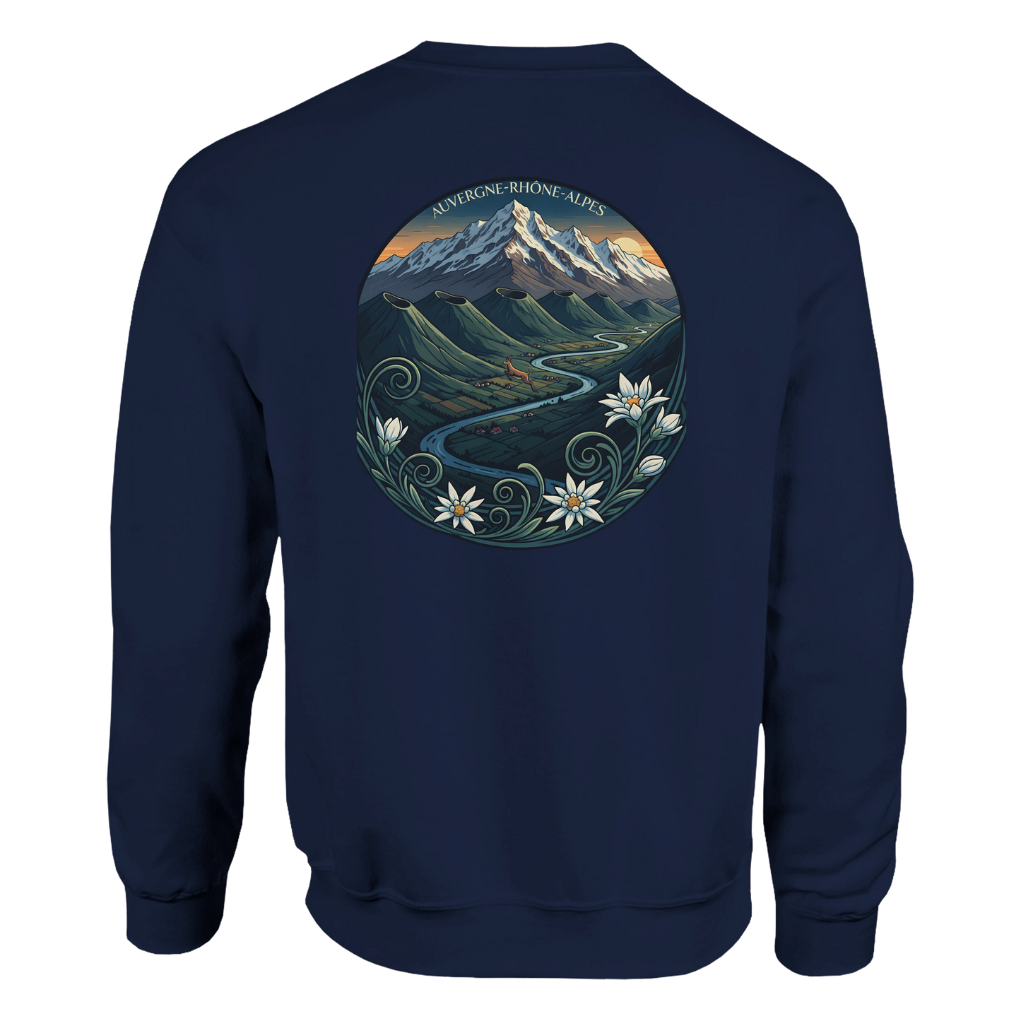 Sweat-shirt Unisexe Auvergne-Rhône-Alpes – Confort Classique