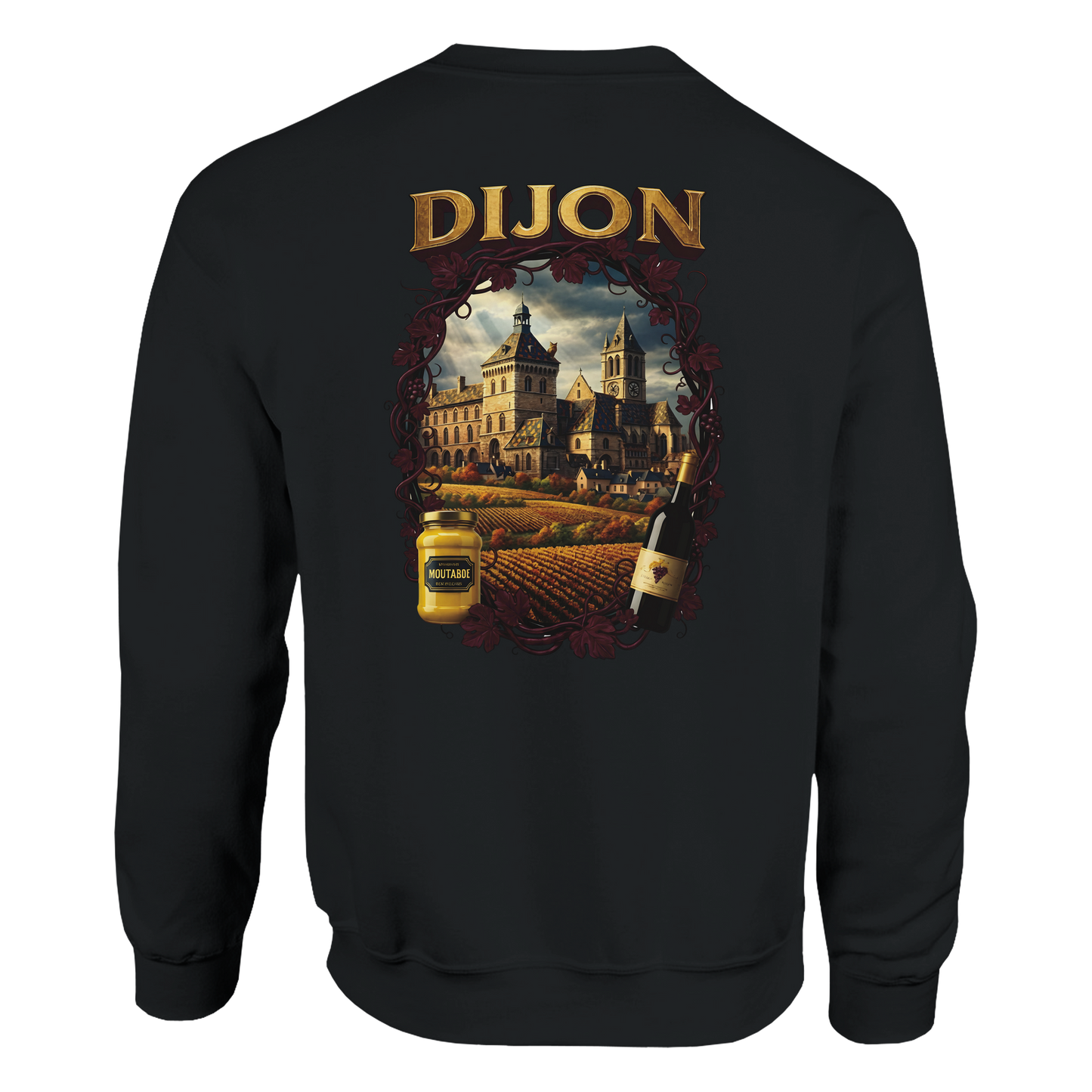 Sweat-shirt Unisexe Dijon – Ville de France – Coupe Classique Confortable