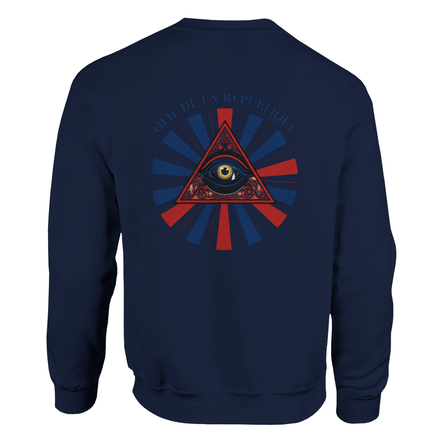 Sweat-shirt Homme Œil de la République - Confort Premium et Design Graphique