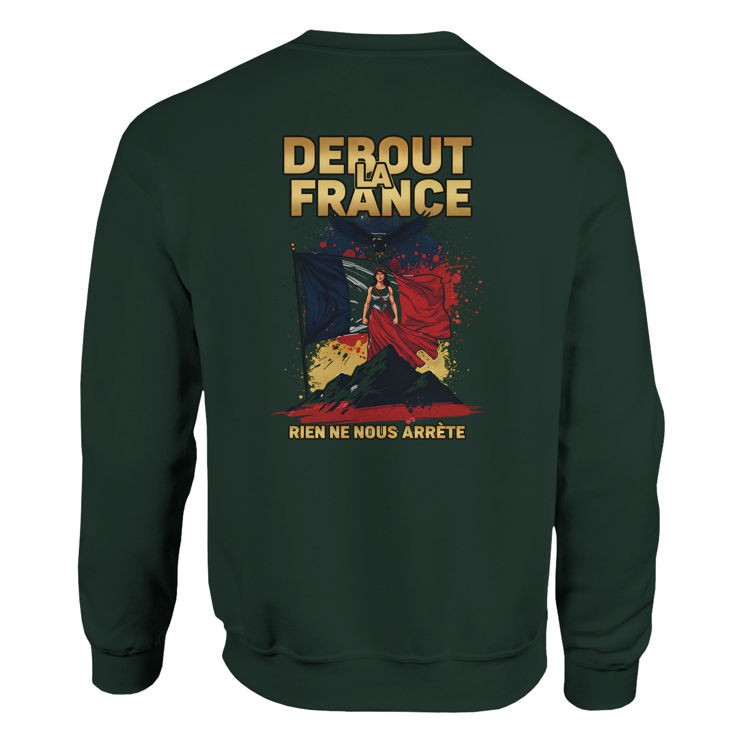 Sweat-shirt Femme Debout la France – Sweat à Capuche Confortable et Résistant
