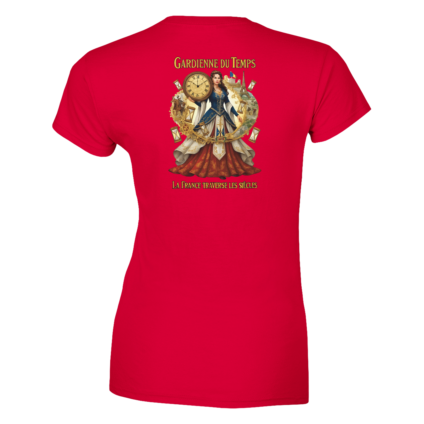 T-shirt Femme Gardienne du Temps - Coton Bio Style Unique