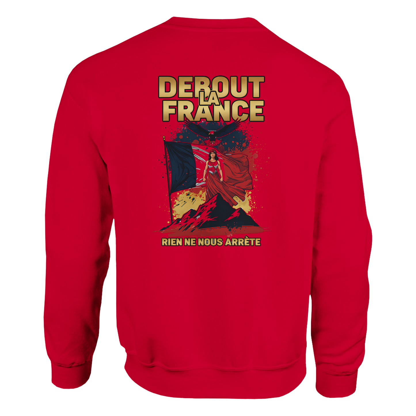 Sweat-shirt Femme Debout la France – Sweat à Capuche Confortable et Résistant