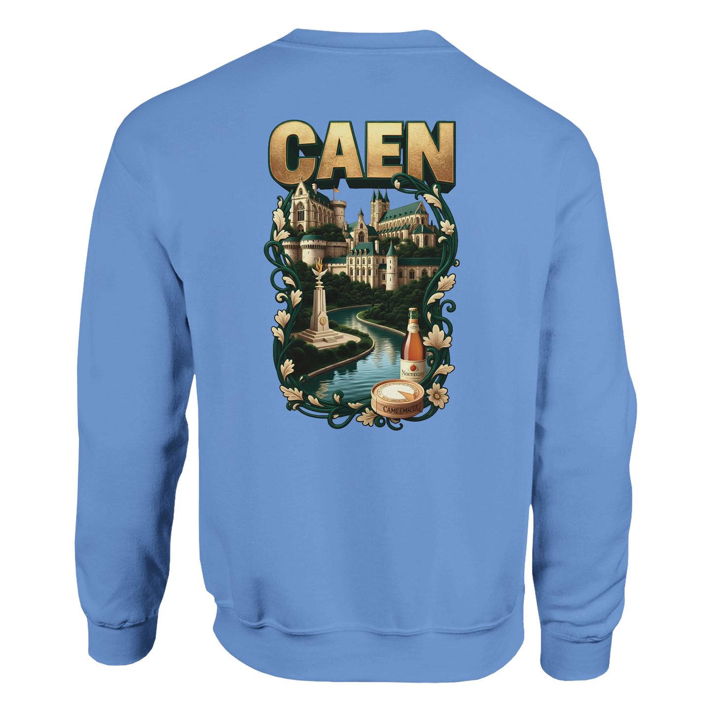 Sweat-shirt Unisexe Caen - Ville de France - Confort Classique