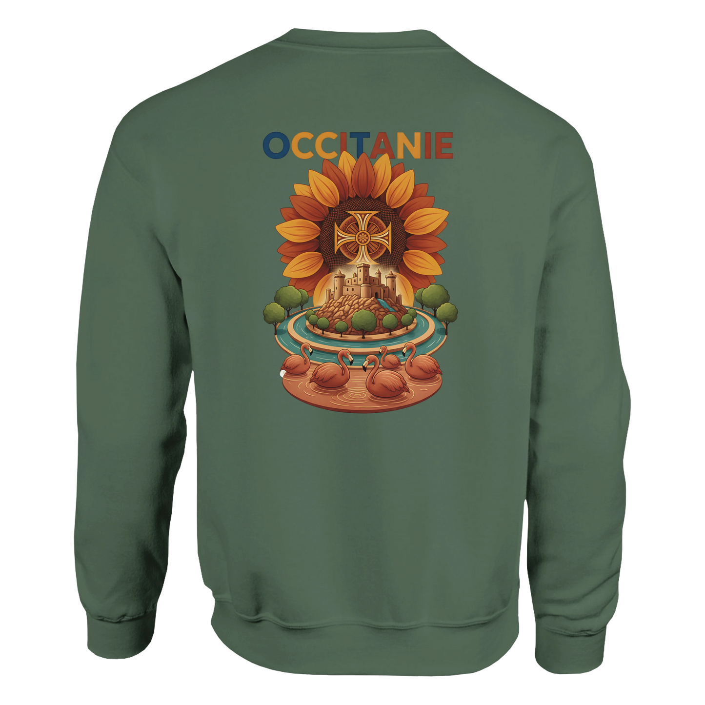 Sweat-shirt Unisexe Occitanie – Sweat Confortable et Résistant