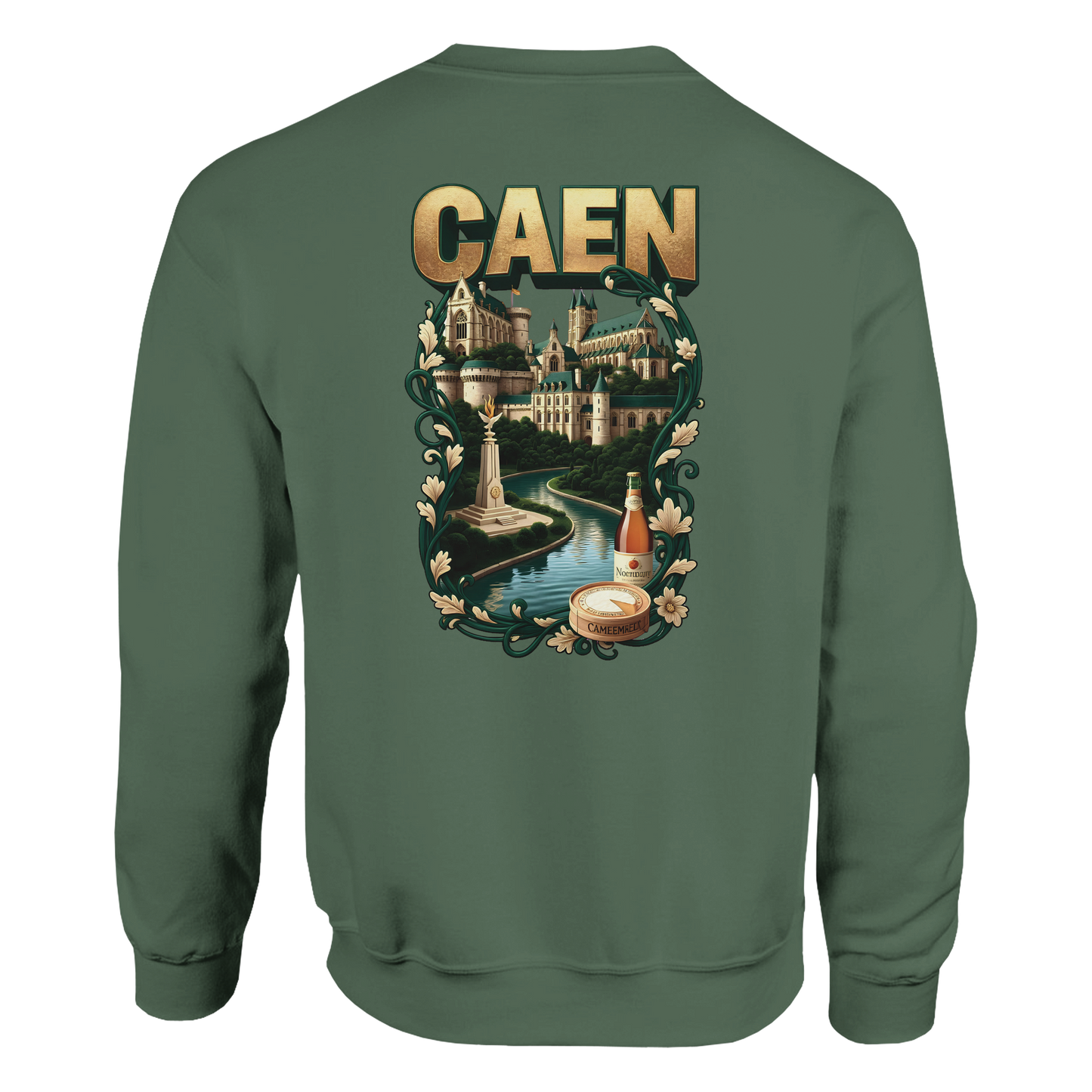 Sweat-shirt Unisexe Caen - Ville de France - Confort Classique