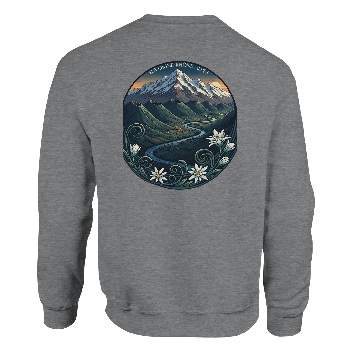 Sweat-shirt Unisexe Auvergne-Rhône-Alpes – Confort Classique
