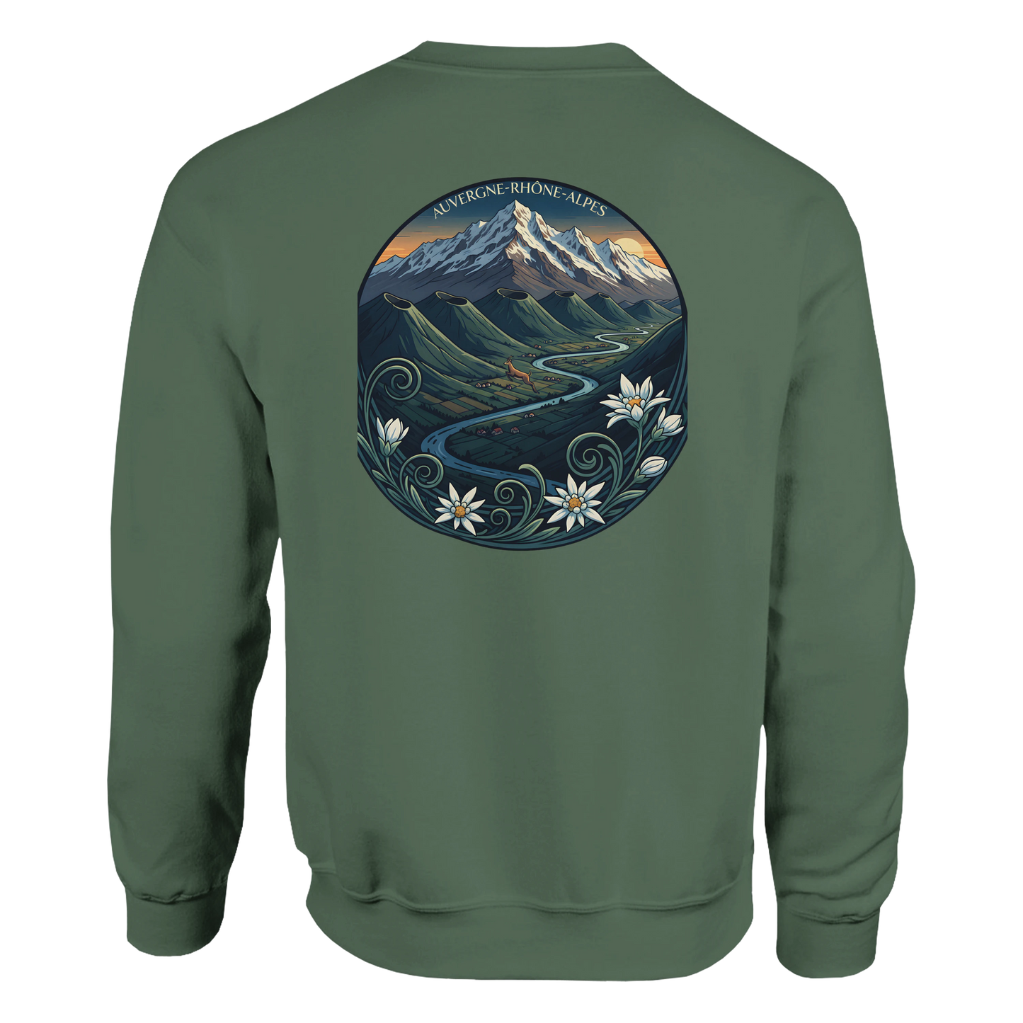 Sweat-shirt Unisexe Auvergne-Rhône-Alpes – Confort Classique