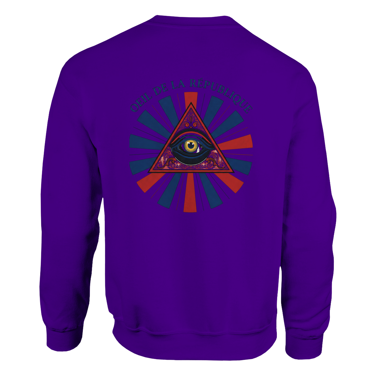 Sweat-shirt Homme Œil de la République - Confort Premium et Design Graphique