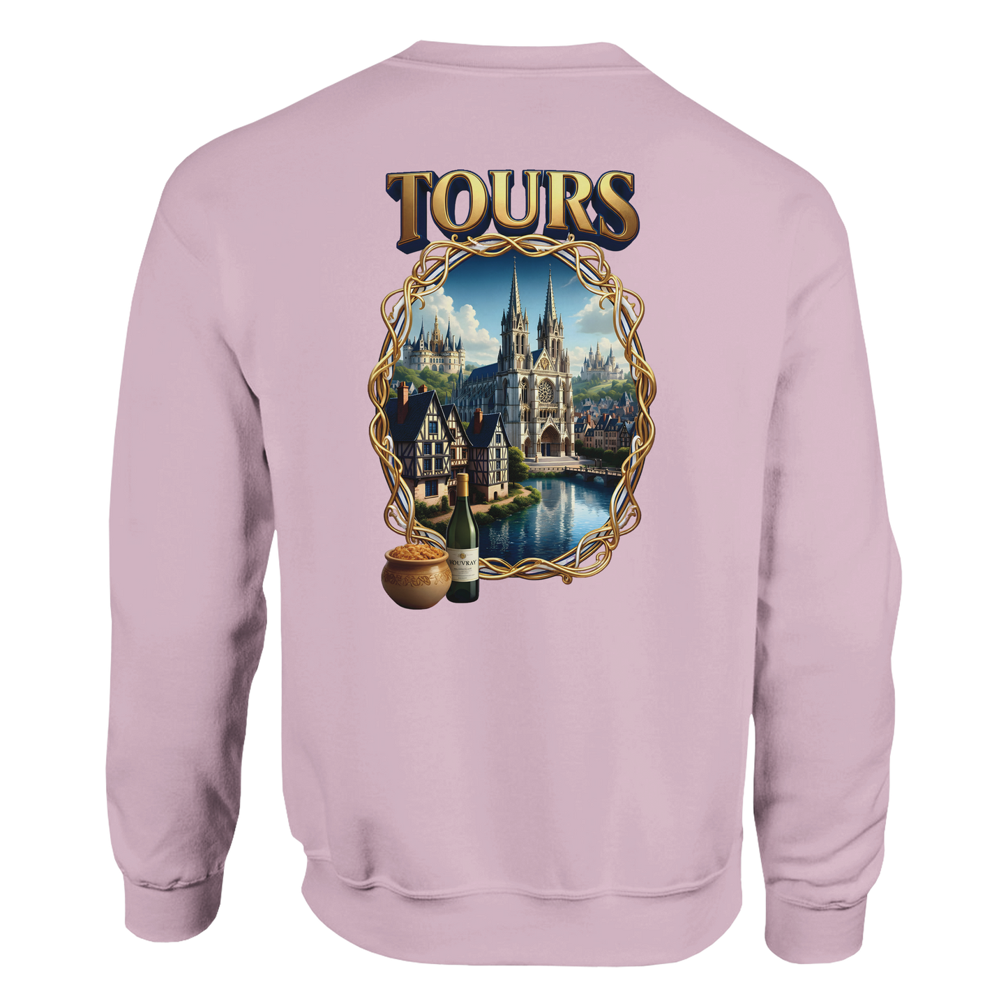 Sweat-shirt Unisexe Tours France - Classique et Confortable